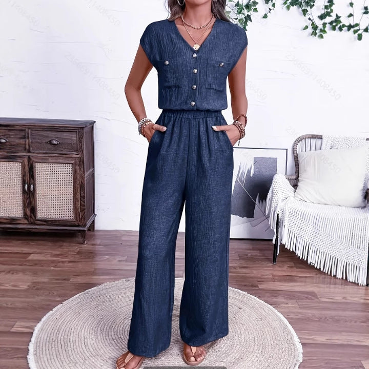Elegant Waist-Defining Jumpsuit