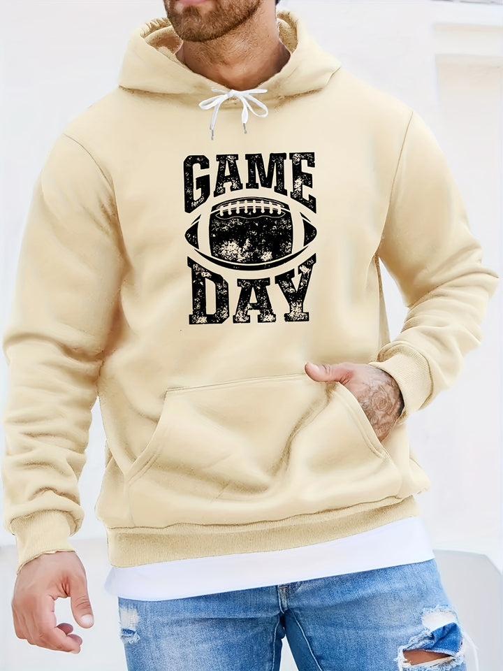 GAME DAY Pattern Print  Men Hoodies