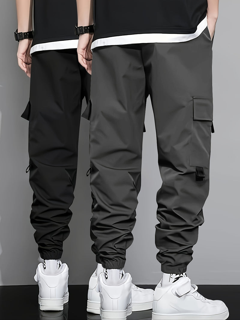 Men's 2-Piece Solid Cargo Pants