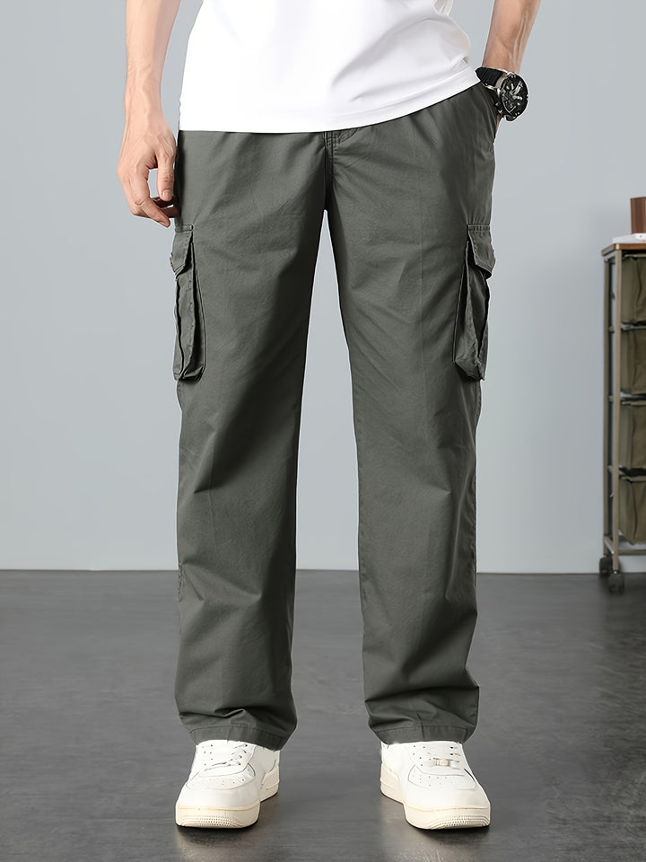 Men's Solid Color Cargo Pants