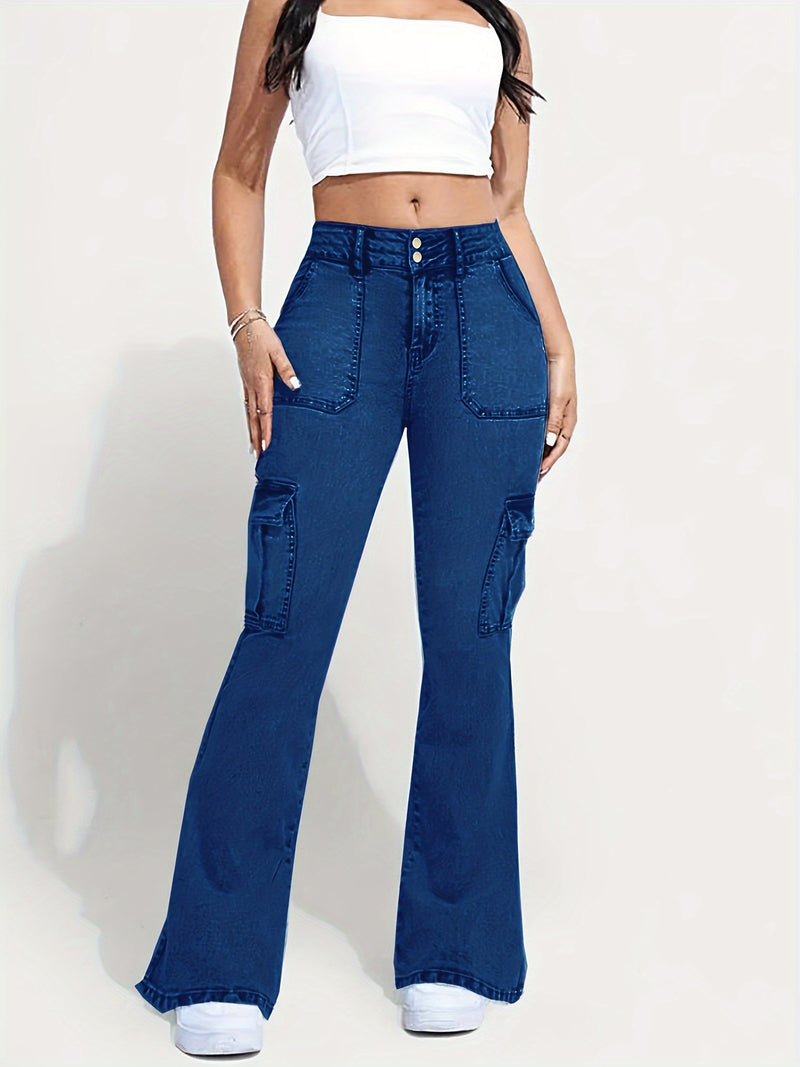 Stylish High-Rise Cowboy Jeans for Women