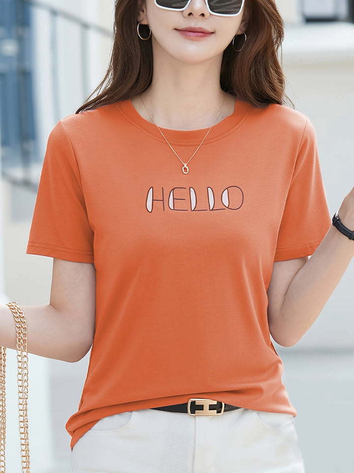 orange tee