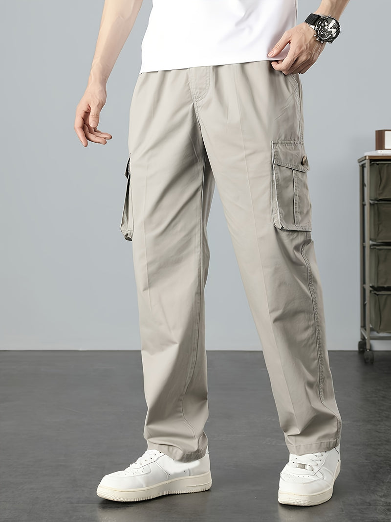 Men's Solid Color Cargo Pants