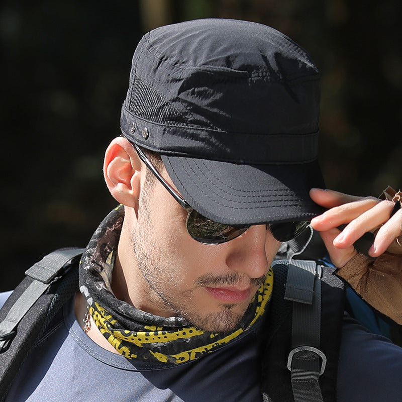 Men's Quick-Drying Flat Top Sun Hat