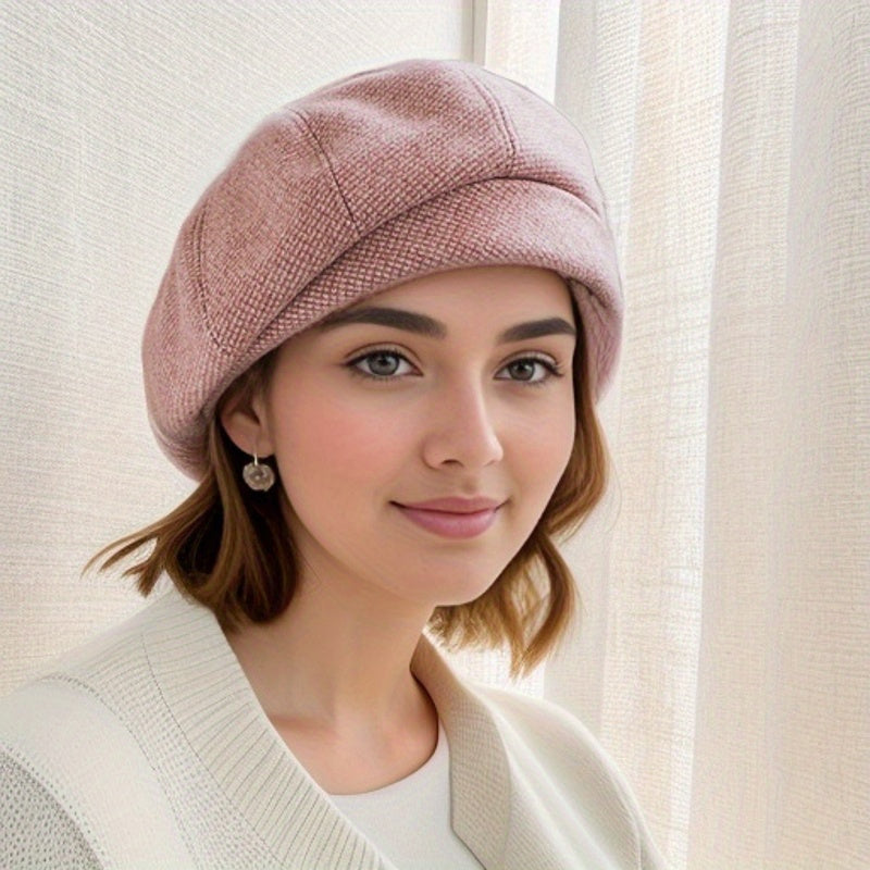 Timeless Retro Plaid Beret with French Flair