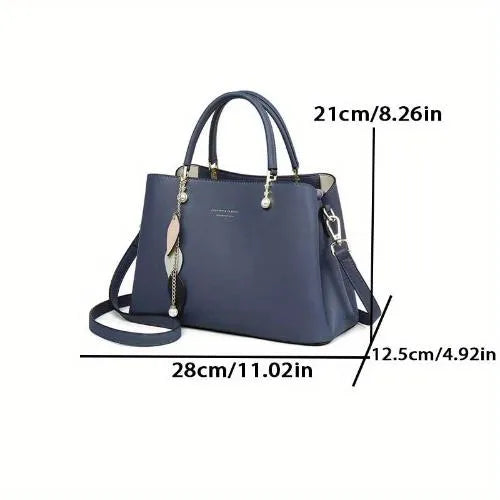 Chic Genuine Faux Leather Women's Handbag