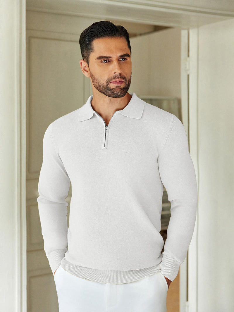 Men's Knit Polo Shirt: