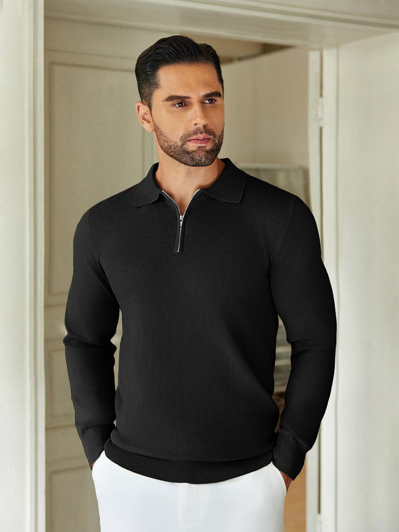 Men's Knit Polo Shirt: