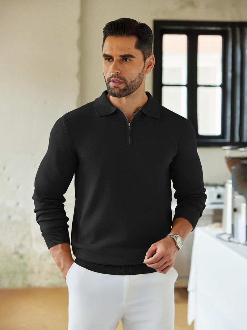 Men's Knit Polo Shirt: