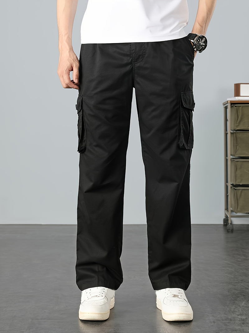 Men's Solid Color Cargo Pants