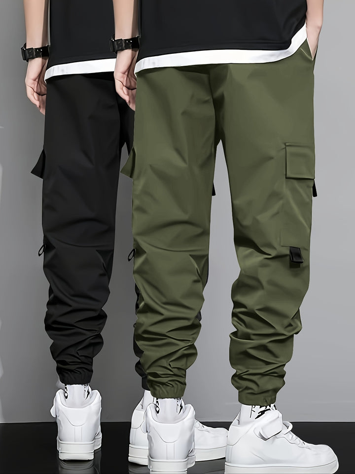 Men's 2-Piece Solid Cargo Pants