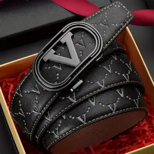 Men's Premium Genuine Faux Leather Belt