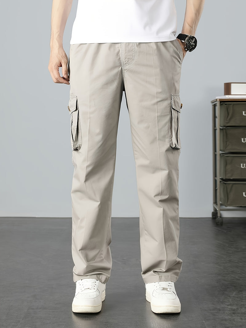 Men's Solid Color Cargo Pants