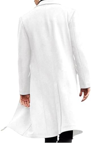 SOMTHRON Men’s Slim Fit Trench Coat – Classic Long Overcoat