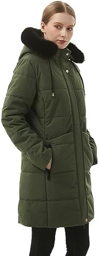 MOERDENG Women’s Winter Puffer Coat – Fleece Lined, Hooded