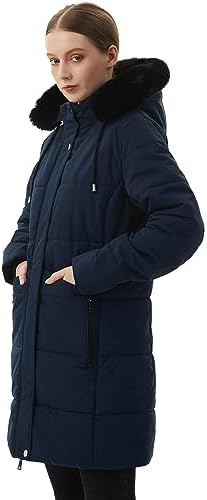 MOERDENG Women’s Winter Puffer Coat – Fleece Lined, Hooded