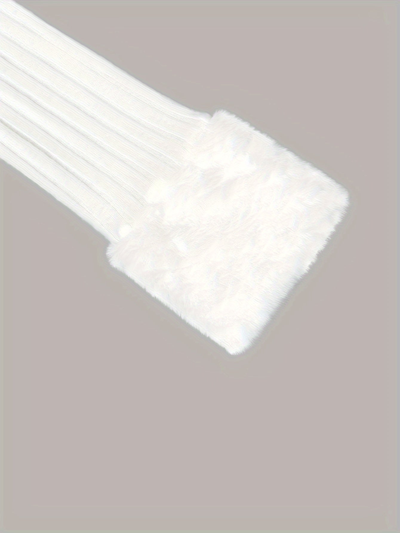 V-Neck Faux Fur Sweater – Zip Accent Knit Top