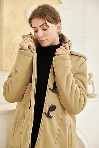 JiangWu Women’s Fleece Hooded Coat