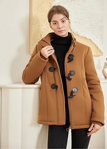 JiangWu Women’s Fleece Hooded Coat