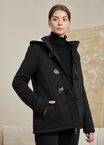 JiangWu Women’s Fleece Hooded Coat