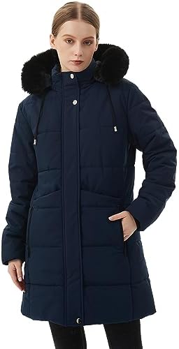 MOERDENG Women’s Winter Puffer Coat – Fleece Lined, Hooded