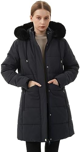 MOERDENG Women’s Winter Puffer Coat – Fleece Lined, Hooded