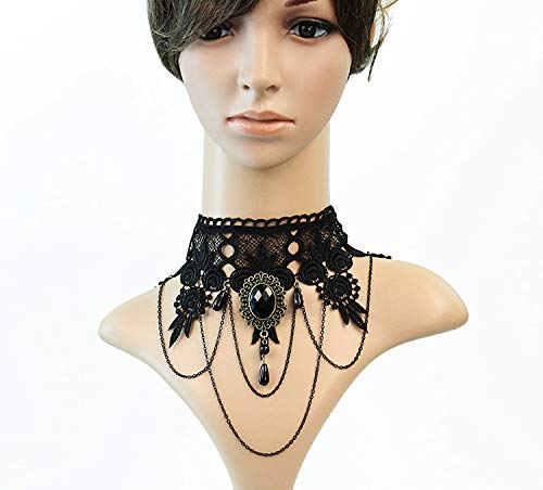 iWenSheng Gothic Lace Choker Necklace