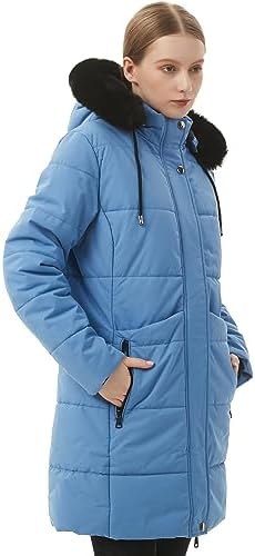 MOERDENG Women’s Winter Puffer Coat – Fleece Lined, Hooded