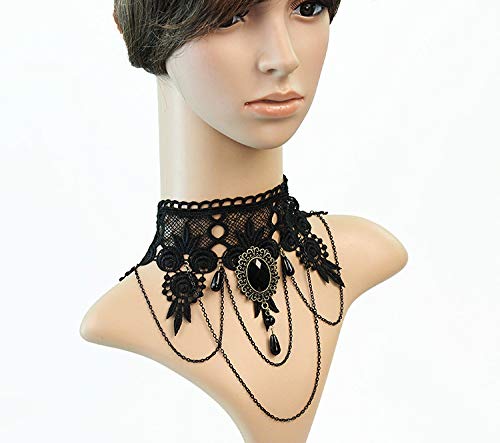 iWenSheng Gothic Lace Choker Necklace