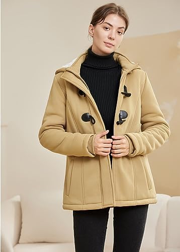 JiangWu Women’s Fleece Hooded Coat
