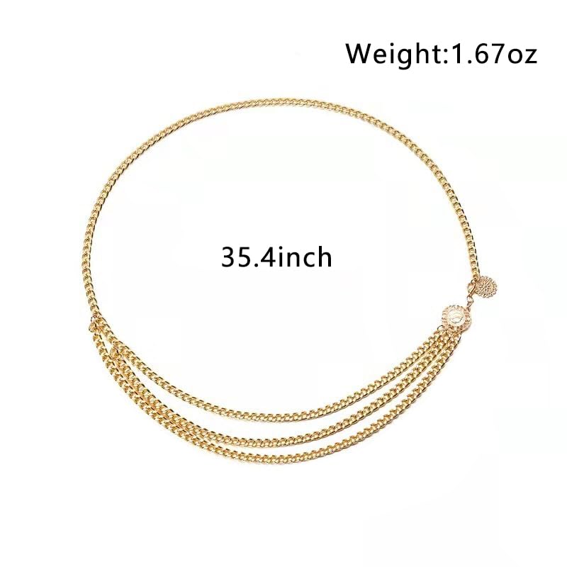 Gold Pirate Waist Chain Belt for Women