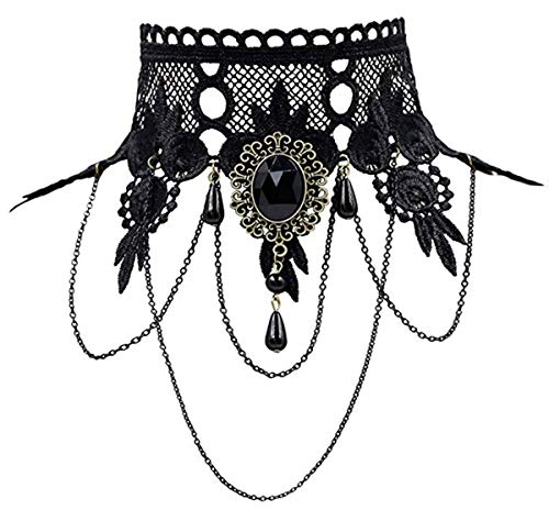 iWenSheng Gothic Lace Choker Necklace