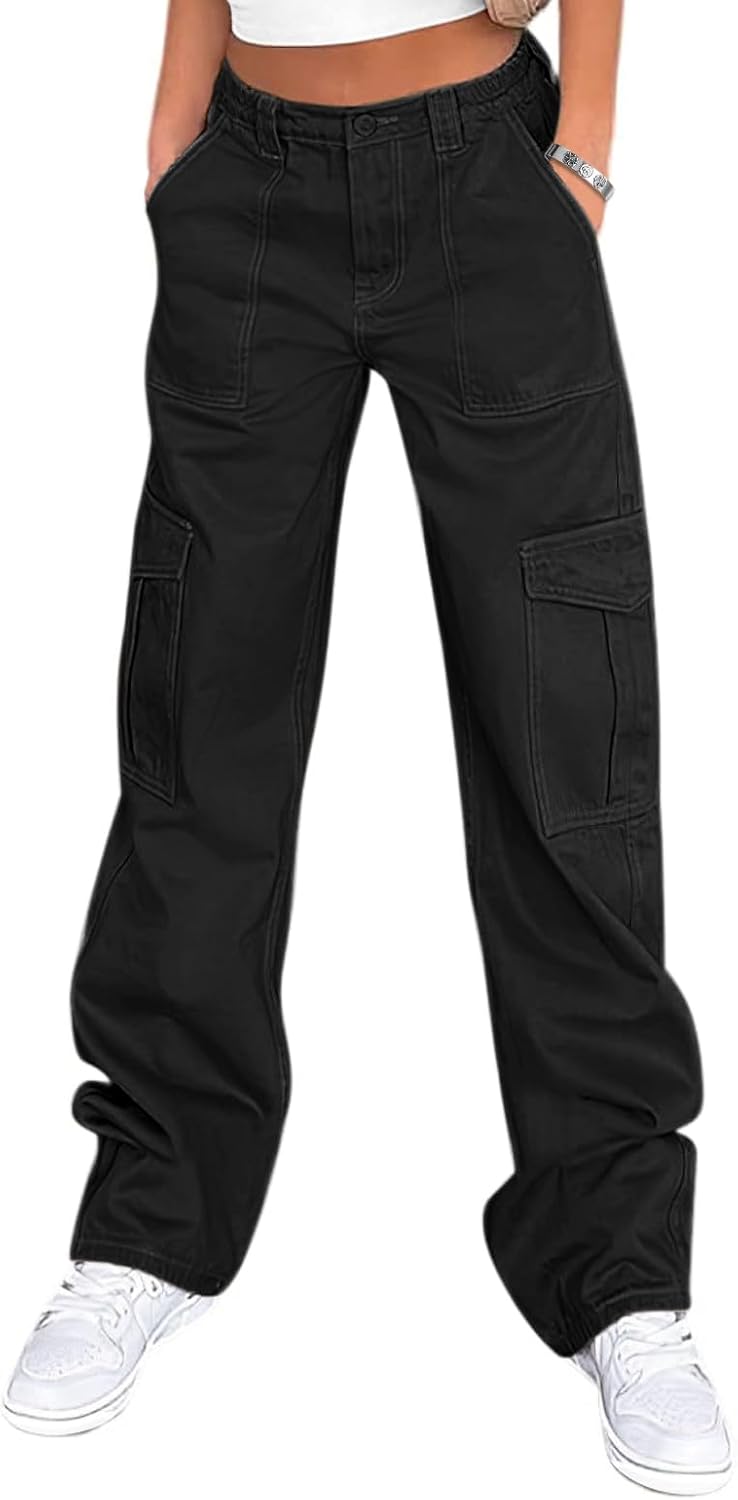 Lepunuo Cargo Pants for Women High Waisted Casual Pants