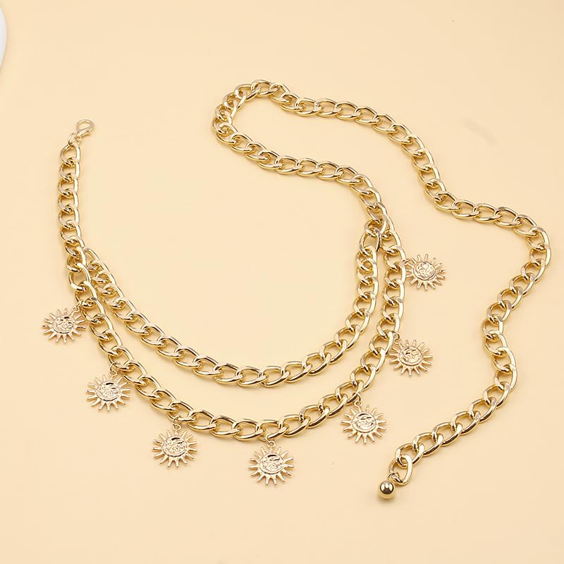 Gold Pirate Waist Chain Belt for Women