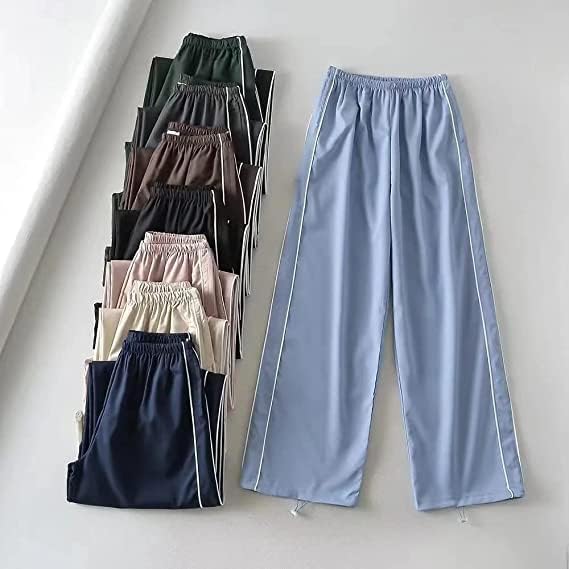 XPONNI Women's Baggy Y2K Parachute Pants