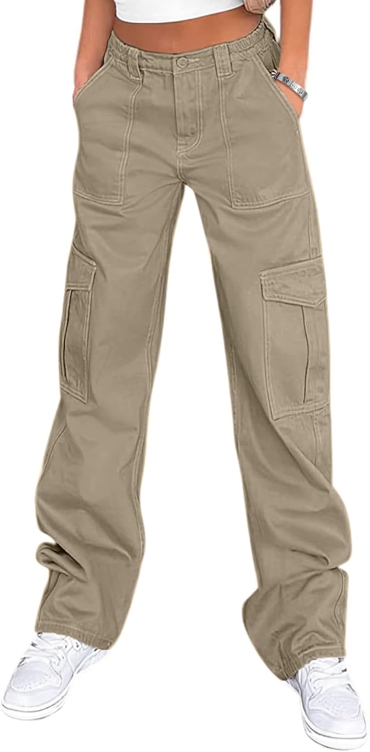 Lepunuo Cargo Pants for Women High Waisted Casual Pants