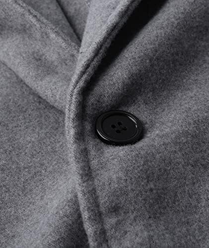 SOMTHRON Men’s Slim Fit Trench Coat – Classic Long Overcoat