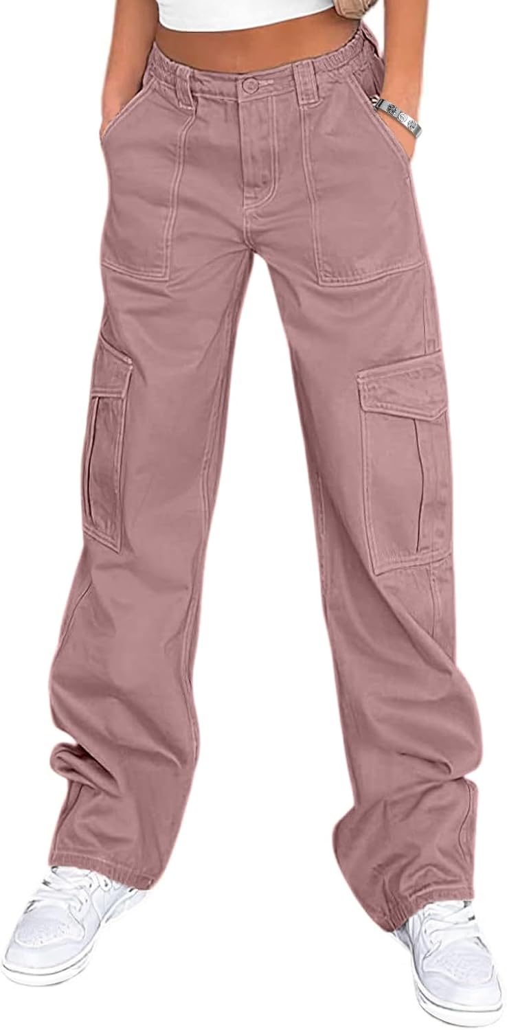 Lepunuo Cargo Pants for Women High Waisted Casual Pants