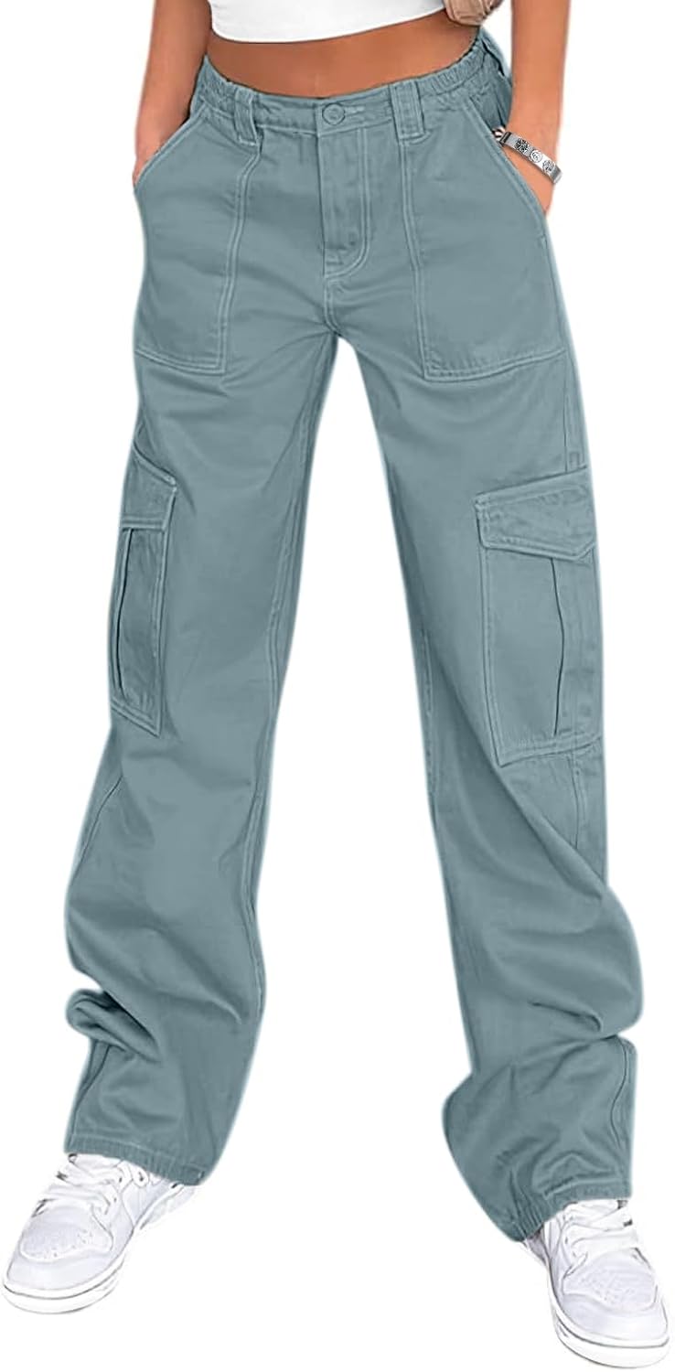 Lepunuo Cargo Pants for Women High Waisted Casual Pants
