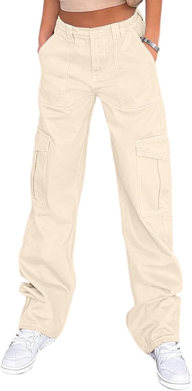 Lepunuo Cargo Pants for Women High Waisted Casual Pants