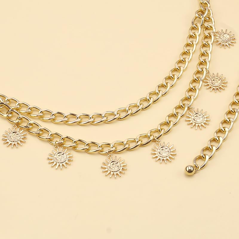 Gold Pirate Waist Chain Belt for Women