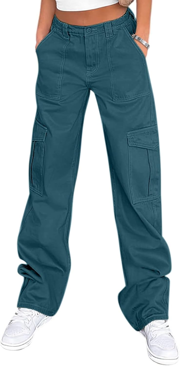 Lepunuo Cargo Pants for Women High Waisted Casual Pants