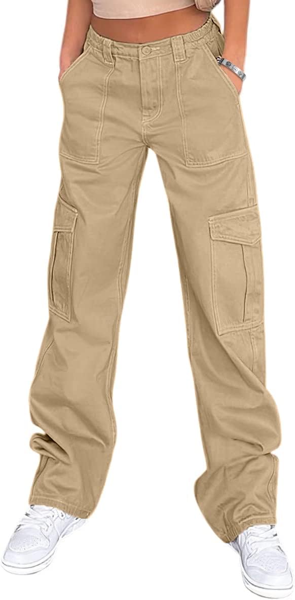 Lepunuo Cargo Pants for Women High Waisted Casual Pants