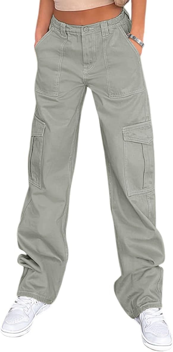 Lepunuo Cargo Pants for Women High Waisted Casual Pants