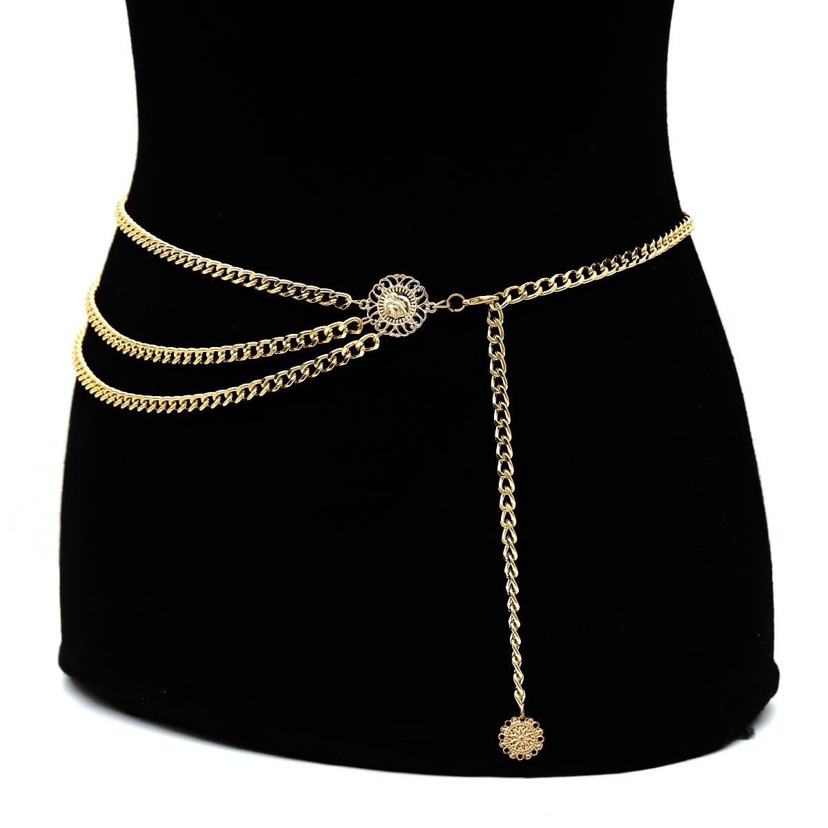 Gold Pirate Waist Chain Belt for Women