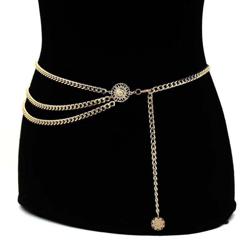 Gold Pirate Waist Chain Belt for Women