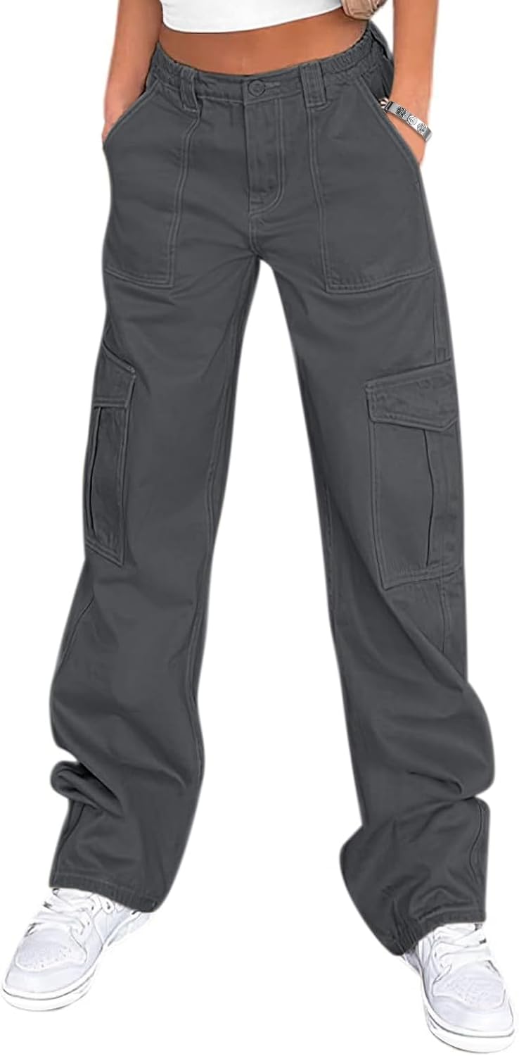 Lepunuo Cargo Pants for Women High Waisted Casual Pants
