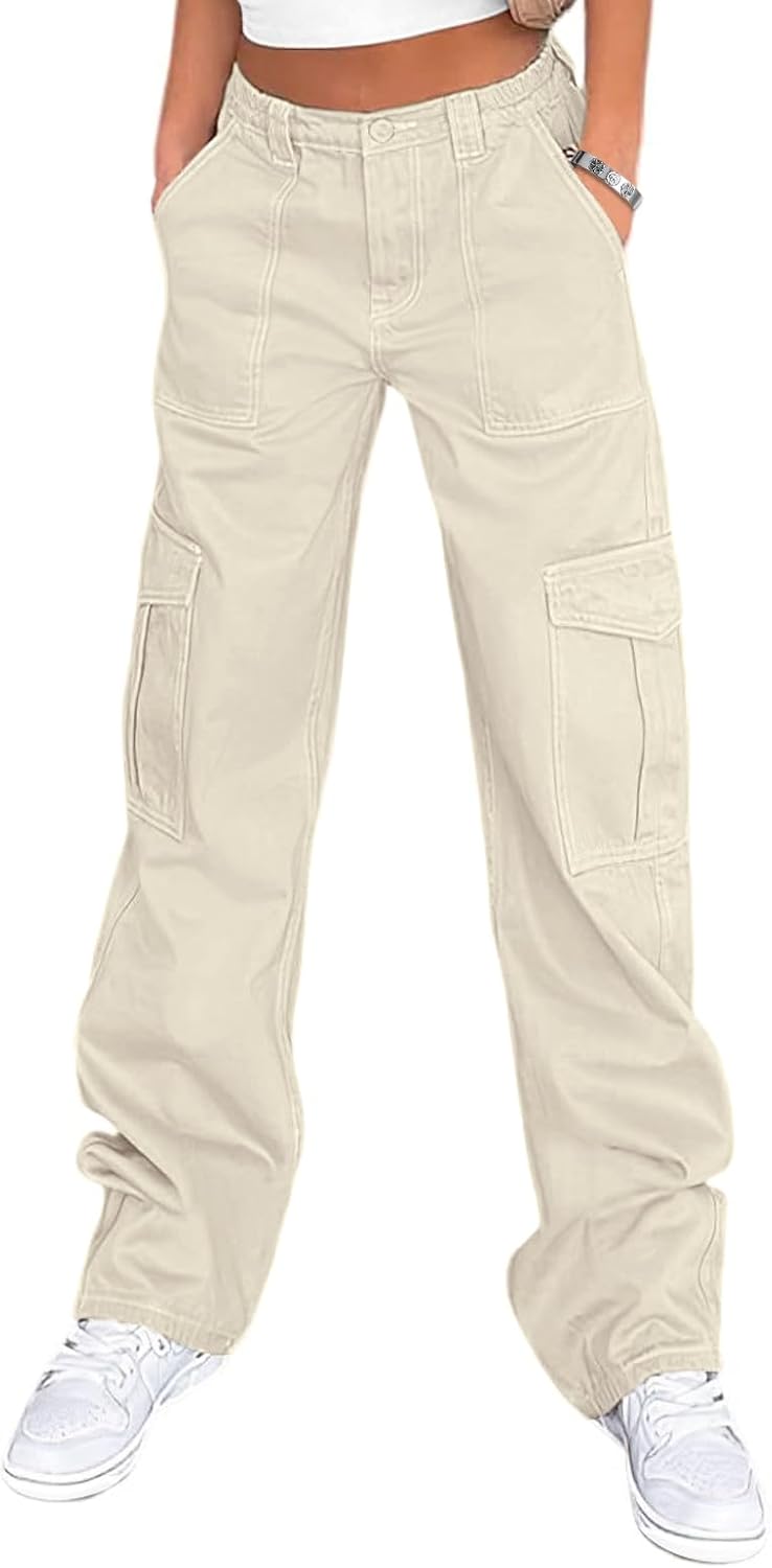 Lepunuo Cargo Pants for Women High Waisted Casual Pants