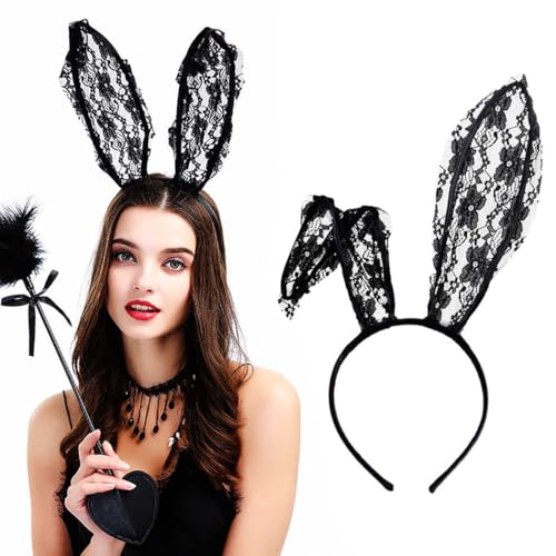 Aceorna Lace Cat & Bunny Ears Headband –