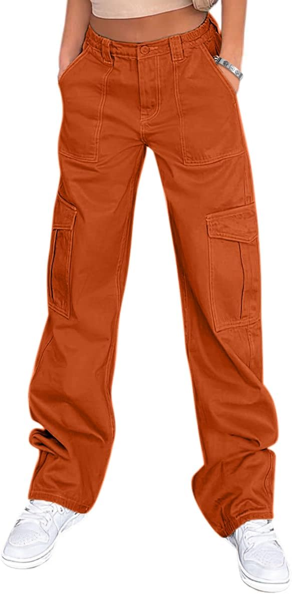 Lepunuo Cargo Pants for Women High Waisted Casual Pants